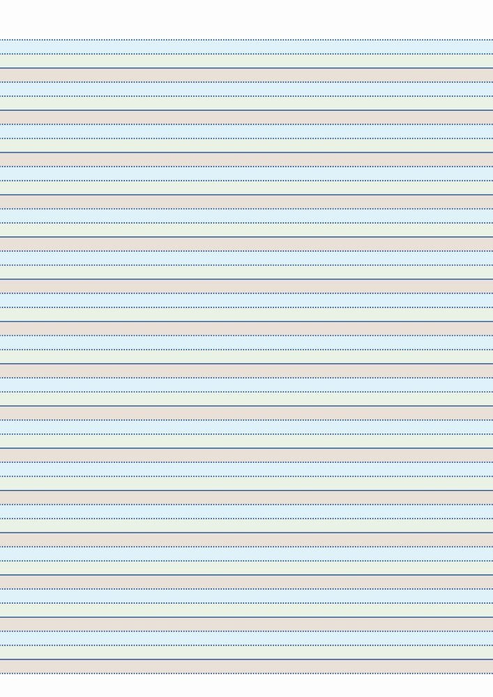 Writer Premium Ground Grass Sky Notepad A4 Ruled 50 Sheet 18mm Dotted Thirds Pack of 10