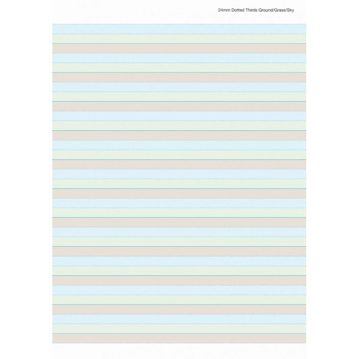Writer Premium Ground Grass Sky Notepad A4 50 Sheet 24mm Dotted Thirds