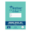 Writer Premium Ground Grass Sky Story Book 330 x 240mm 64 Page 18mm Dotted Thirds Milk Bottle