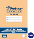 Writer Premium Project Book A4 96 Page Plain Plus 14mm Dotted Thirds with Margin Cake