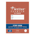 Writer Premium Story Book 330 x 240mm 64 Page Half Plain Half 14mm Solid Ruled with Margin