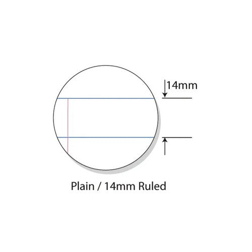Writer Premium Story Book 330 x 240mm 64 Page Half Plain Half 14mm Solid Ruled with Margin Pack of 10