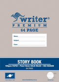Writer Premium Story Book 18mm Plain/Ruled 100gsm 64pg 330x240mm Planet