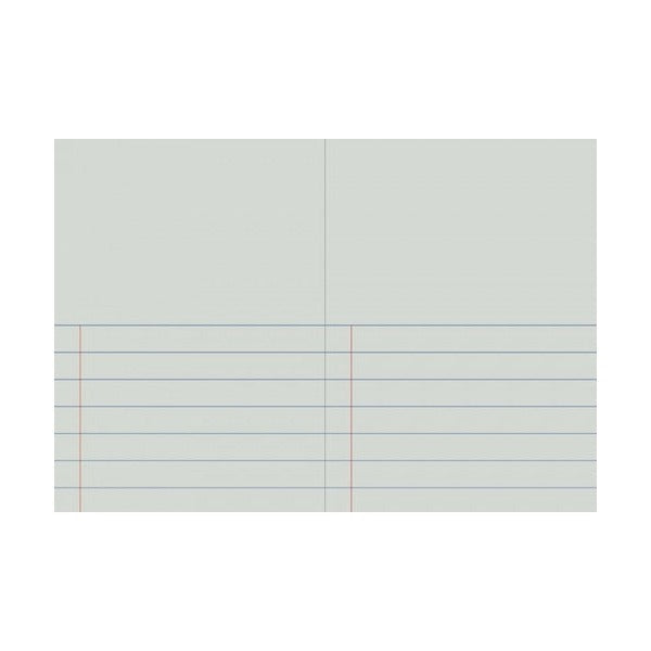 Writer Premium Story Book 330 x 240mm 64 Page Half Plain Half 24mm Solid Ruled with Margin Drill Pack of 10