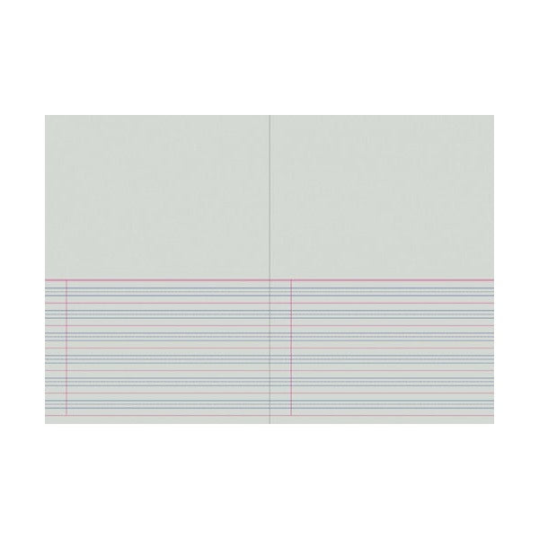 Writer Premium Story Book 330 x 240mm 64 Page Plain Plus QLD Year 1 Ruled with Margin Pineapple Pack of 10