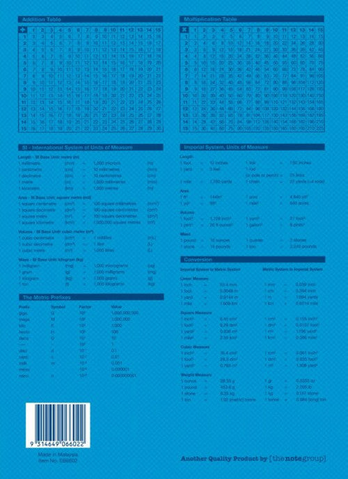 Writer Premium Workbook 330 x 240mm 64 Page Plain Plus QLD Year 3/4 Ruled Windsurfer Pack of 10