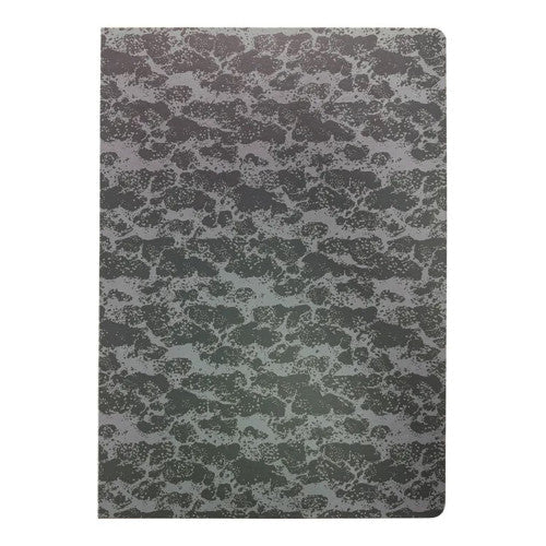 Writer Reader Cover Black Mottled Board 310 x 220mm with White Elastic Tie
