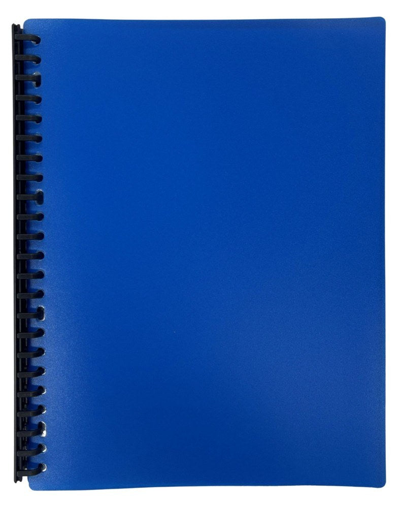 Writer A4 Display Book Refillable 20 Pocket Navy Blue Pack of 12