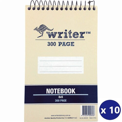 Writer Shorthand Spiral Note Book 300 Page Board Cover