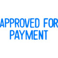 Xstamper CX-BN Message Stamp Approved for Payment Blue