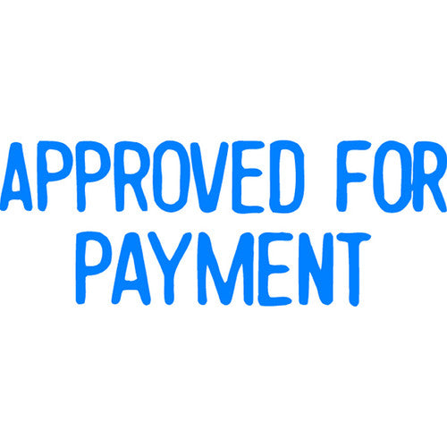 Xstamper CX-BN Message Stamp Approved for Payment Blue