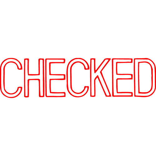 Xstamper CX-BN Message Stamp Checked Red