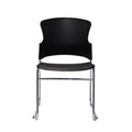 Rapidline Zing PVC Visitor Chair Sled Base Black