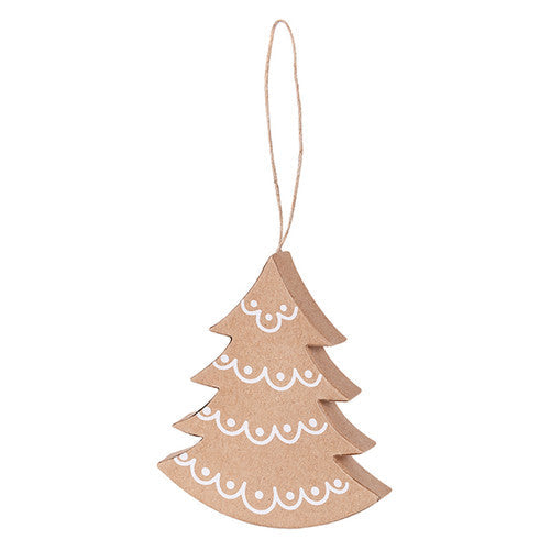Zart 3D Tree and Star Ornaments Pack of 10