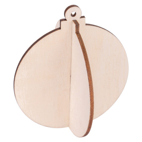 Zart 3D Wooden Festive Hangers Pack of 12