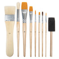 Zart Art and Craft Brushes Assorted Pack of 9