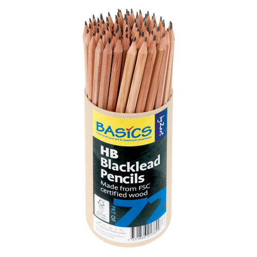 Zart Basics Blacklead Pencils HB Pack of 72