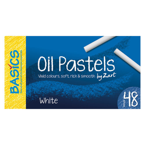 Zart Basics Oil Pastels Large White Pack of 48