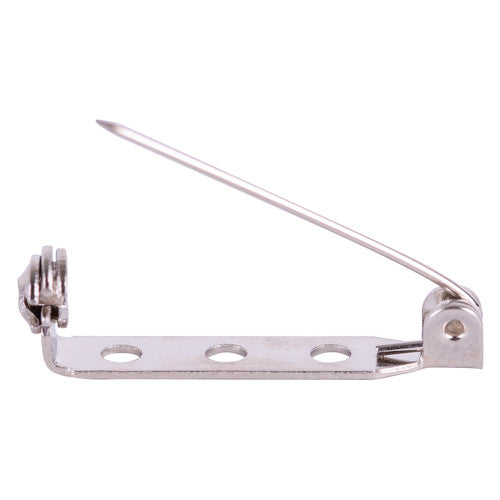 Zart Brooch Backs 25mm Silver Pack of 100