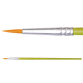 Zart Budget Taklon Brushes Round Size 0 Pack of 10