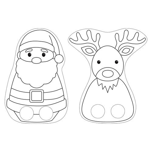 Zart Cardboard Christmas Finger Puppets Pack of 30