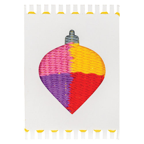Zart Cardboard Weaving Looms Xmas Baubles Pack of 12