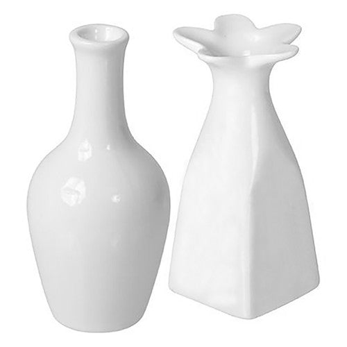 Zart Ceramic Vases Two Designs Pack of 6