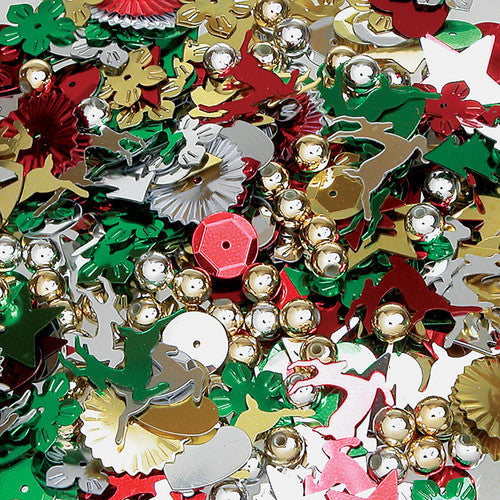 Zart Christmas Multi-Shape Sequins 25g
