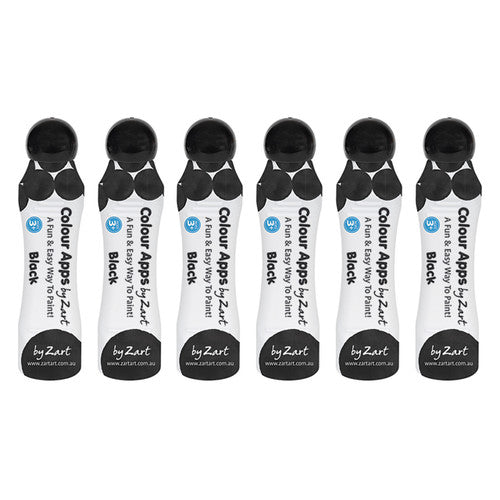 Zart Colour APPs Black Pack of 6