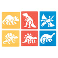 Zart Dinosaur Stencils Pack of 6