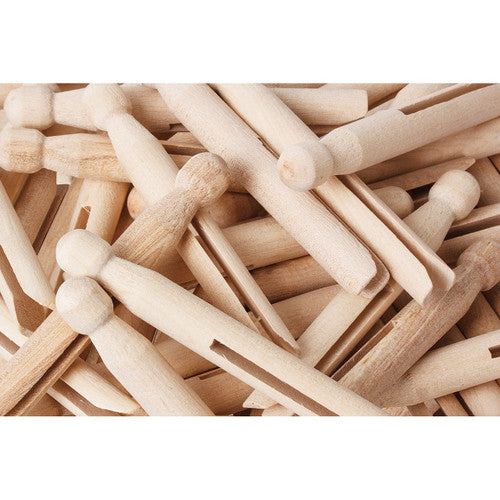 Zart Dolly Pegs Natural 11cm Pack of 60