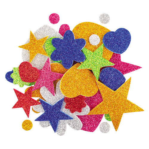 Zart EVA Glitter Shapes Assorted Pack of 100