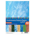 Zart Environment Patterned Paper A4 Pack of 40