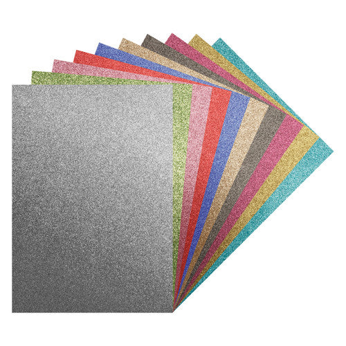 Zart Glitter Iron-On Sheets A4 Assorted Pack of 10