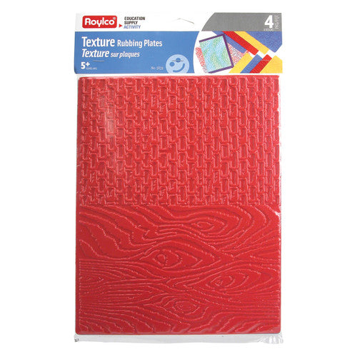 Zart Large Texture Rubbing Plates Pack of 8