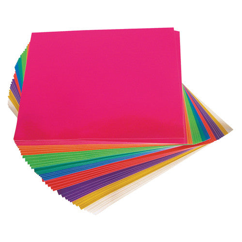 Zart Metallic Adhesive Paper Squares Pack of 100