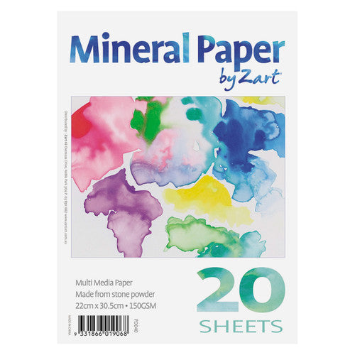 Zart Mineral Paper Pad A4 Pack of 20