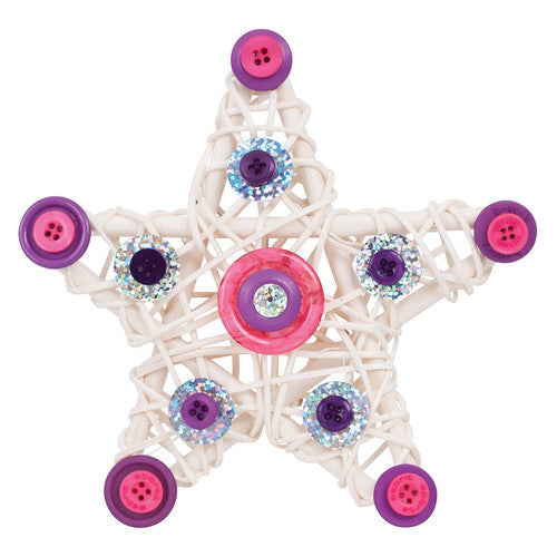 Zart Natural Mesh Stars 12cm Pack of 10