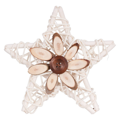 Zart Natural Mesh Stars 12cm Pack of 10