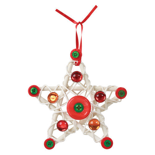 Zart Natural Mesh Stars 12cm Pack of 10