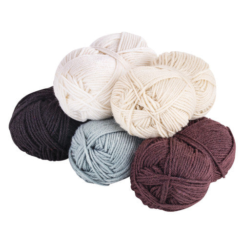 Zart Neutral Acrylic Wool Assorted Pack of 5