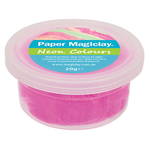 Zart Paper Magiclay Neon Colours 240g Pack of 12