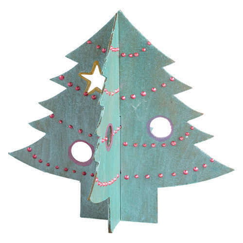 Zart Papier Mache 3D Christmas Trees Pack of 10