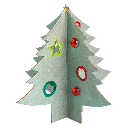 Zart Papier Mache 3D Christmas Trees Pack of 10