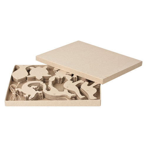 Zart Papier Mache Australian Animals Assorted Pack of 80