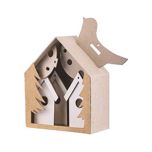 Zart Papier Mache Houses Pack of 12