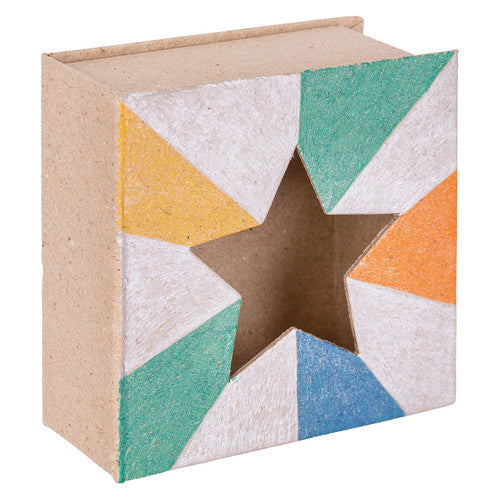 Zart Papier Mache Star Cut-Out Box