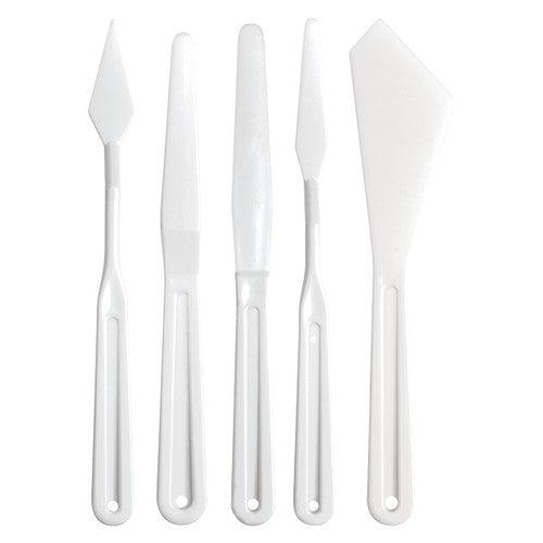 Zart Plastic Palette Knives Assorted Set of 5