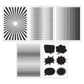 Zart Pop Art Stencil Patterns Pack of 10