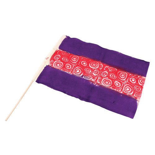Zart Pre-Cut Calico Flags Pack of 10